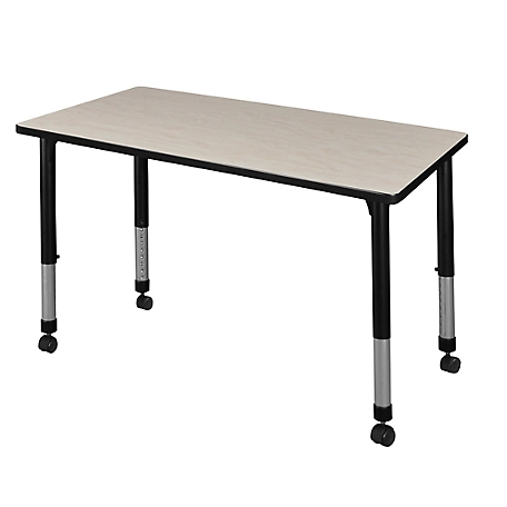 Regency Kee 42 x 24 in. Height Adjustable Mobile Classroom Activity Table