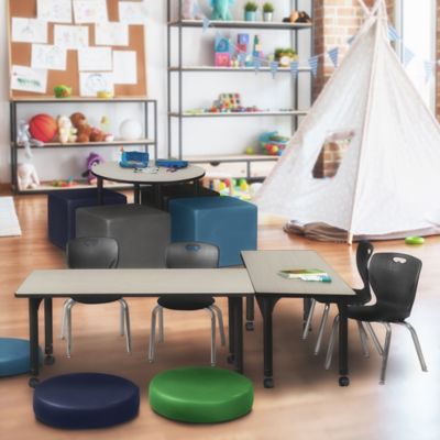 Image showing  Kee Height-Adjustable Mobile Classroom Activity Table, 42 in. x 24 in.