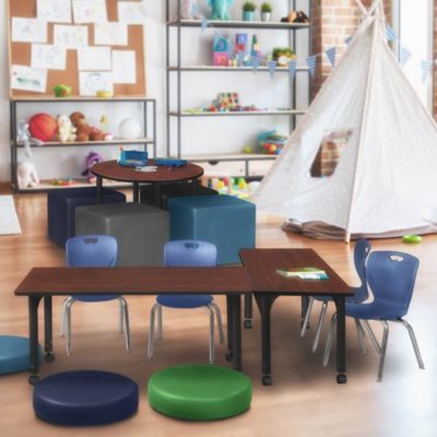 Image showing  Kee Height-Adjustable Mobile Classroom Activity Table, 42 in. x 30 in.