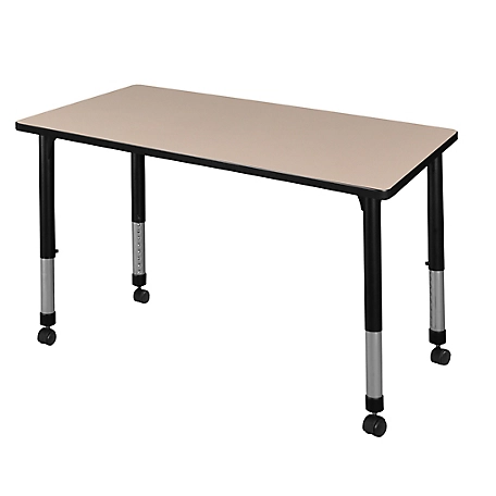 Regency Kee 48 x 30 in. Height Adjustable Mobile Classroom Activity Table
