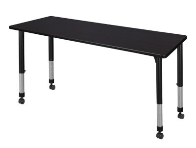 Regency Kee 60 x 24 in. Height Adjustable Mobile Classroom Activity Table