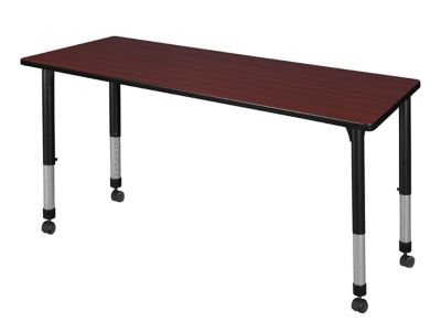 Regency Kee 72 x 24 in. Height Adjustable Mobile Classroom Activity Table