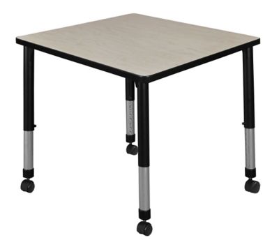 Regency Kee 30 in. Square Height Adjustable Mobile Classroom Activity Table