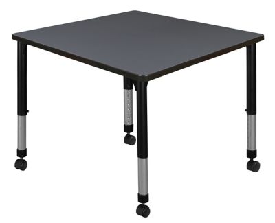 Regency Kee 42 in. Square Height Adjustable Mobile Classroom Activity Table