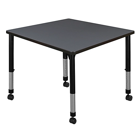 Regency Kee 42 in. Square Height Adjustable Mobile Classroom Activity Table