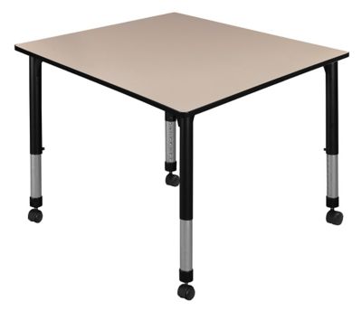 Regency Kee 48 in. Square Height Adjustable Mobile Classroom Activity Table