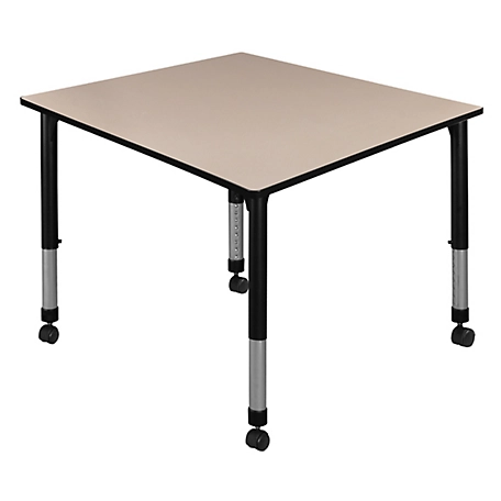 Regency Kee 48 in. Square Height Adjustable Mobile Classroom Activity Table