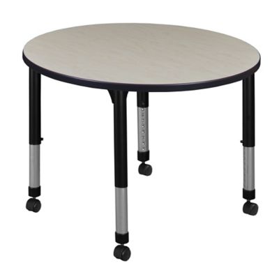 Regency Kee 36 in. Round Height Adjustable Mobile Classroom Activity Table