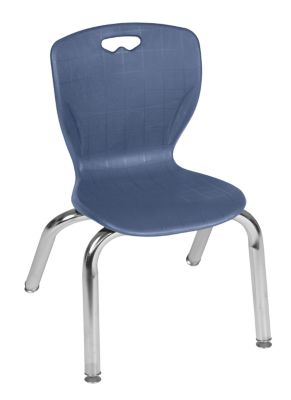 Image showing  Kee Square Adjustable Classroom Table with 4 Andy 12 in. Chairs, 36 in., Blue