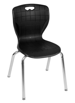 Image showing  Kee Mobile Adjustable Classroom Table with 2 Andy 18 in. Chairs, 66 in. x 30 in., Black