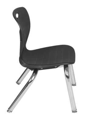 Image showing  Kee Round Adjustable Classroom Table with 4 Andy 12 in. Chairs, 36 in., Black