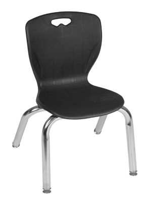 Image showing  Kee Round Adjustable Classroom Table with 4 Andy 12 in. Chairs, 48 in., Black