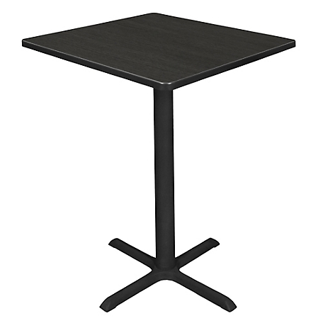 Regency Cain Small 30 in. Square Cafe Table, X-Base