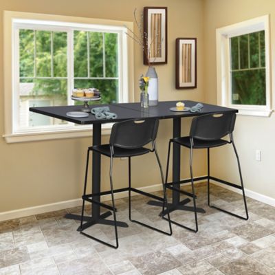 Image showing 1 th Regency Cain Small Square X-Base Cafe Table, 30 in.