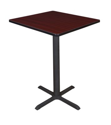 Regency Cain Small 30 in. Square Cafe Table, X-Base
