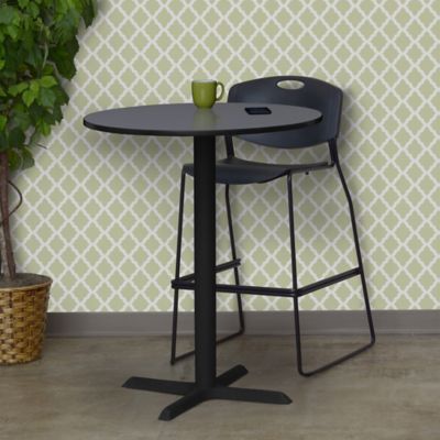 Image showing 1 th Regency Cain Small Round X-Base Cafe Table, 30 in.