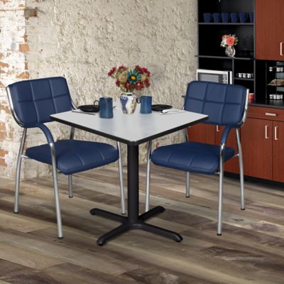 Image showing  Cain Small Square X-Base Breakroom Table, 30 in.