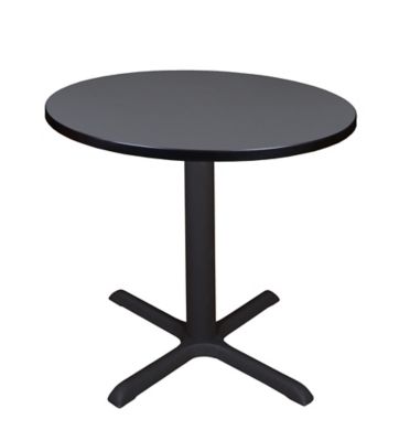 Image showing  Cain Small Round X-Base Breakroom Table, 30 in.
