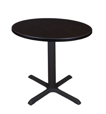 Regency Cain Small Round X-Base Breakroom Table, 30 in.