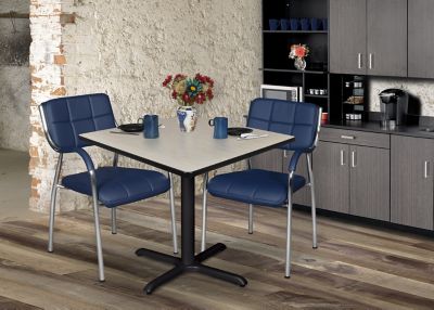 Image showing  Cain Medium Square X- Base Breakroom Table, 36 in.