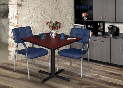 Image showing  Cain Large Square X-Base Breakroom Table, 42 in.