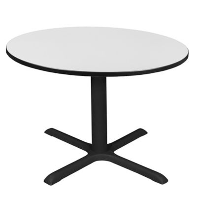 Regency Cain Large Round X-Base Breakroom Table, 48 in.