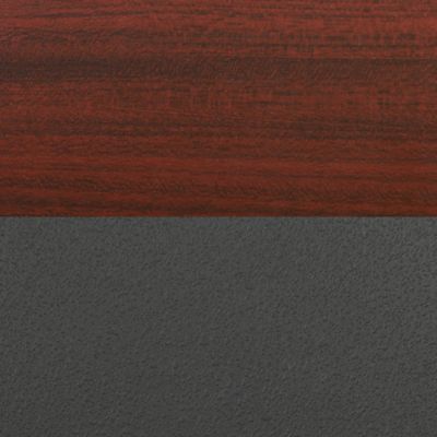 Image showing  Cain Square X-Base Breakroom Table with 4 Zeng Stack Chairs, 36 in., Black