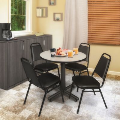 Image showing  Kobe Round X-Base Breakroom Table, 30 in.
