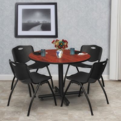 Image showing  Kobe Round X-Base Breakroom Table, 36 in.