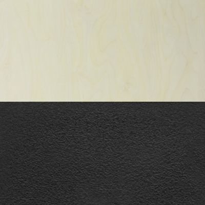 Image showing  Kobe Square X-Base Breakroom Table with 4 M Stack Chairs, 36 in., Black