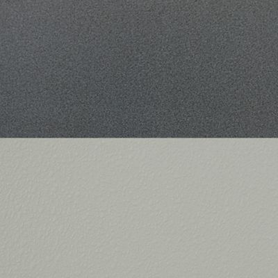 Image showing  Kobe 48 in. Square Breakroom Table, X-Base & 4  Grey Zeng Stack Chairs