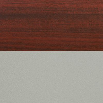 Image showing  Kobe 48 in.  Round Breakroom Table, X-Base & 4 Grey Zeng Stack Chairs