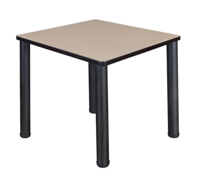 Regency Kee 30 in. Small Square Breakroom Table with Black Legs