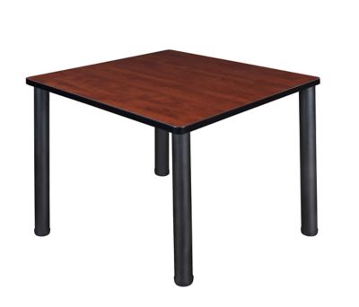 Regency Kee Medium Square Breakroom Table, 36 in., Black