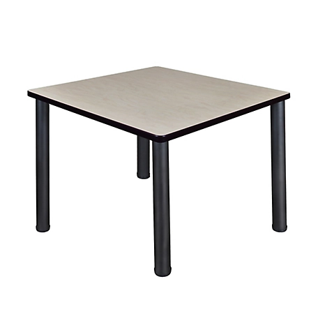 Regency Kee 36 in. Medium Square Breakroom Table with Black Legs