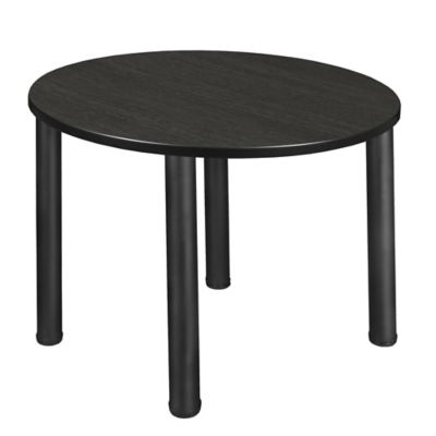 Regency Kee 36 in. Medium Round Breakroom Table with Black Legs