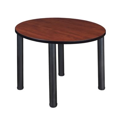 Regency Kee 36 in. Medium Round Breakroom Table with Black Legs