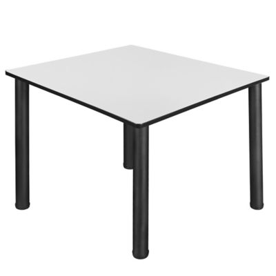 Regency Kee Large Square Breakroom Table, 48 in., Black