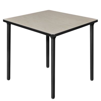 Regency Kee 30 In. Small Square Breakroom Table Top, Black Folding Legs