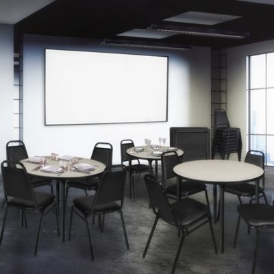 Image showing 1 th Regency Kee Small Round Folding Leg Breakroom Table, 30 in., Black