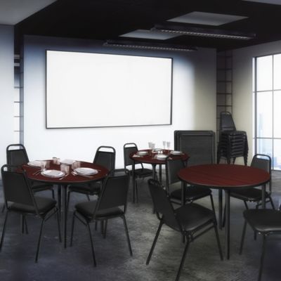 Image showing 1 th Regency Kee Medium Round Folding Leg Breakroom Table, 42 in., Black