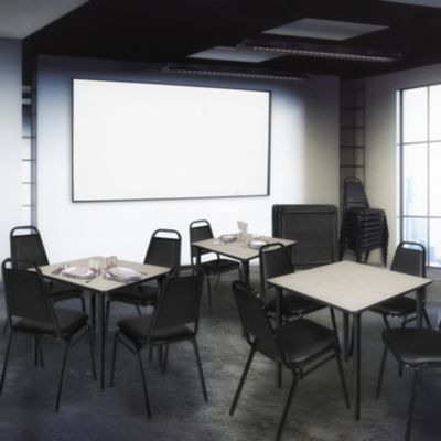 Image showing 1 th Regency Kee Large Square Folding Leg Breakroom Table, 48 in., Black