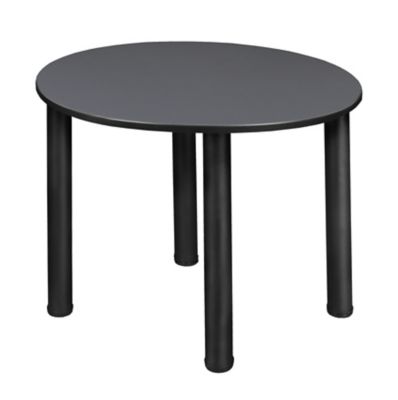 Regency Kee 30 in. Round Slim Breakroom Table with Black Legs