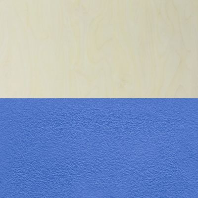 Image showing  Kee Square Breakroom Table with 4 M Stack Chairs, 36 in., Blue