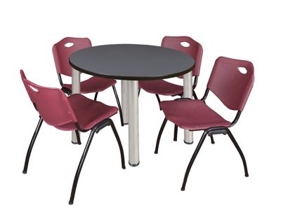 Product color Grey/Chrome/Burgundy