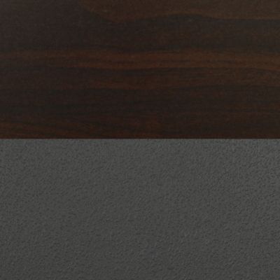 Image showing  Kee Round Breakroom Table with 4 Zeng Stack Chairs, 42 in., Black