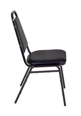 Image showing  Kee Round Breakroom Table with 4 Restaurant Stack Chairs, 42 in.