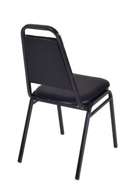 Image showing  Kee Round Breakroom Table with 4 Restaurant Stack Chairs, 42 in.