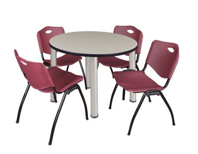 Product color Maple/Chrome/Burgundy