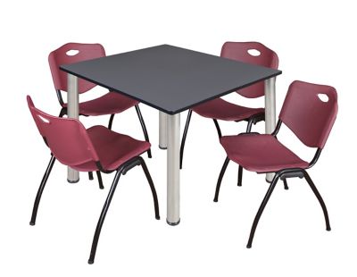 Product color Grey/Chrome/Burgundy